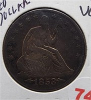 1853-O with Arrows & Rays Seated Liberty Silver