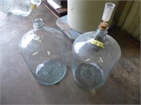 2 - 6 1/2 gal glass jugs