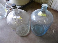 2 - 5gal glass jugs