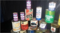 VINTAGE OLD OIL CANS