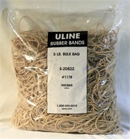 5 Pounds (aprox 900) Rubber Bands 7 x 1/8" Size