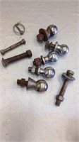 Group of Hitch Balls and Bolts
