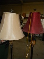 PAIR VERY NICE FLOOR LAMPS WITH SHADES