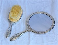 Old Fashion Mirror and Brush