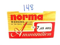 Norma 20 Rounds of 7.65 Arg 150gr SP