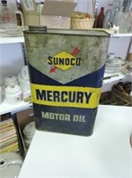 Sunoco Mercury Outboard  Motor Oil Tin