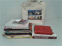 Several informational travel books, American