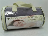 New purple aloe vera bamboo queen size sheet set