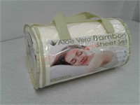 New cream color aloe vera bamboo queen size sheet