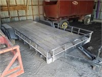 2007 Doolittle 16' flat bed trailer, tandem axle