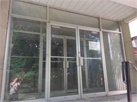 Portes de verre à cadrâge d'aluminium et fenêtre
