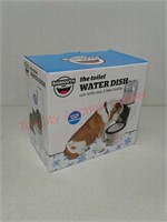 New in box toilet water dish pet waterer