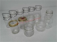 14 small canning jars