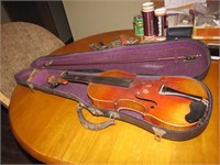 Antique Peganini Violin & Bow with Case