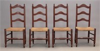 Set Of (4) 19th c. Chairs