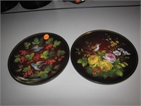2 Vintage Bradex Plates with Birds 7&3/4"