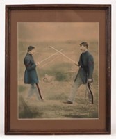 Hand Colored Civil War Soldiers Photograph