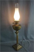 Antique Brass Electric Conversion Table Lamp