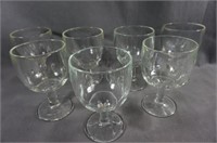 7 Libby Glass Hoffman House Goblets #5212