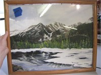 Oil on Canvas Board Bear Lake Colorado