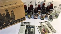 Collection of personalized Jones Soda bottles