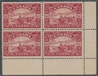 CANADA #157 BLOCK OF 4 MINT VF-EXTRA FINE H//NH