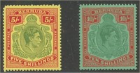 BERMUDA #125-126 MINT VF NH