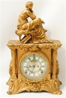 Bronze antique French clock