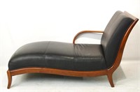 Contemporary Leather Chaise lounge