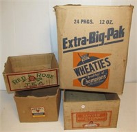 Country Store Delivery boxes including Wheaties,