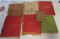 (6) Vintage scrapbooks.