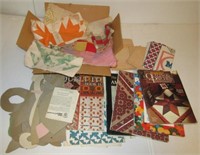 (8) Quilting books and pamphlets, templates for