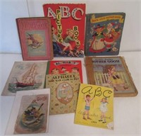 ABC & Mother Goose Books dated from 1901 - 1925.