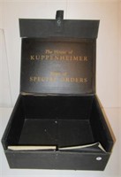 Kuppenhamer Suits-Taylors Sample Box. Measures