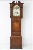 19th c. Mahogany English tall clock