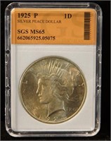 Liberty Peace Dollar 1925 P MS65