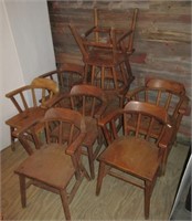 (8) Habitat (Bay City, MI) dining chairs. Matches