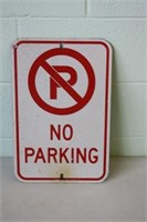 No Parking Steel Sign