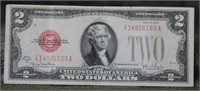 1928 TWO DOLLAR RED SEAL