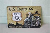 Route 66 Mother Road Tin Sign 8 x 12