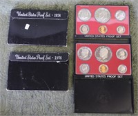 1976 AND 1978  PROOF SETS