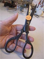 Vintage Scissors with Ornate Handles 8"