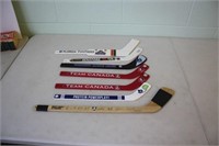 7 Mini Hockey Sticks