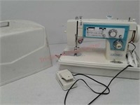 Dressmaker sewing machine in case - tested and