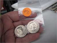 2 Susan B. Anthony Dollar Coins