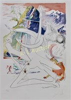 Salvador Dali, 1904-1989, "Unicorn Laser"