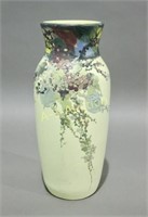 Weller Pottery White Decorated Hudson Vase