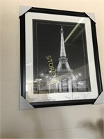 Framed Eiffel Tower Picture - 30" x 36" - $220