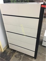 6 Drawer White Upright Dresser - $799