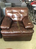 Brown Bonded Leather Armchair - $499